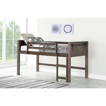 Convenience Concepts PD-0318ATBS Twin Barn Door Low Loft Brushed Shadow HI3164188